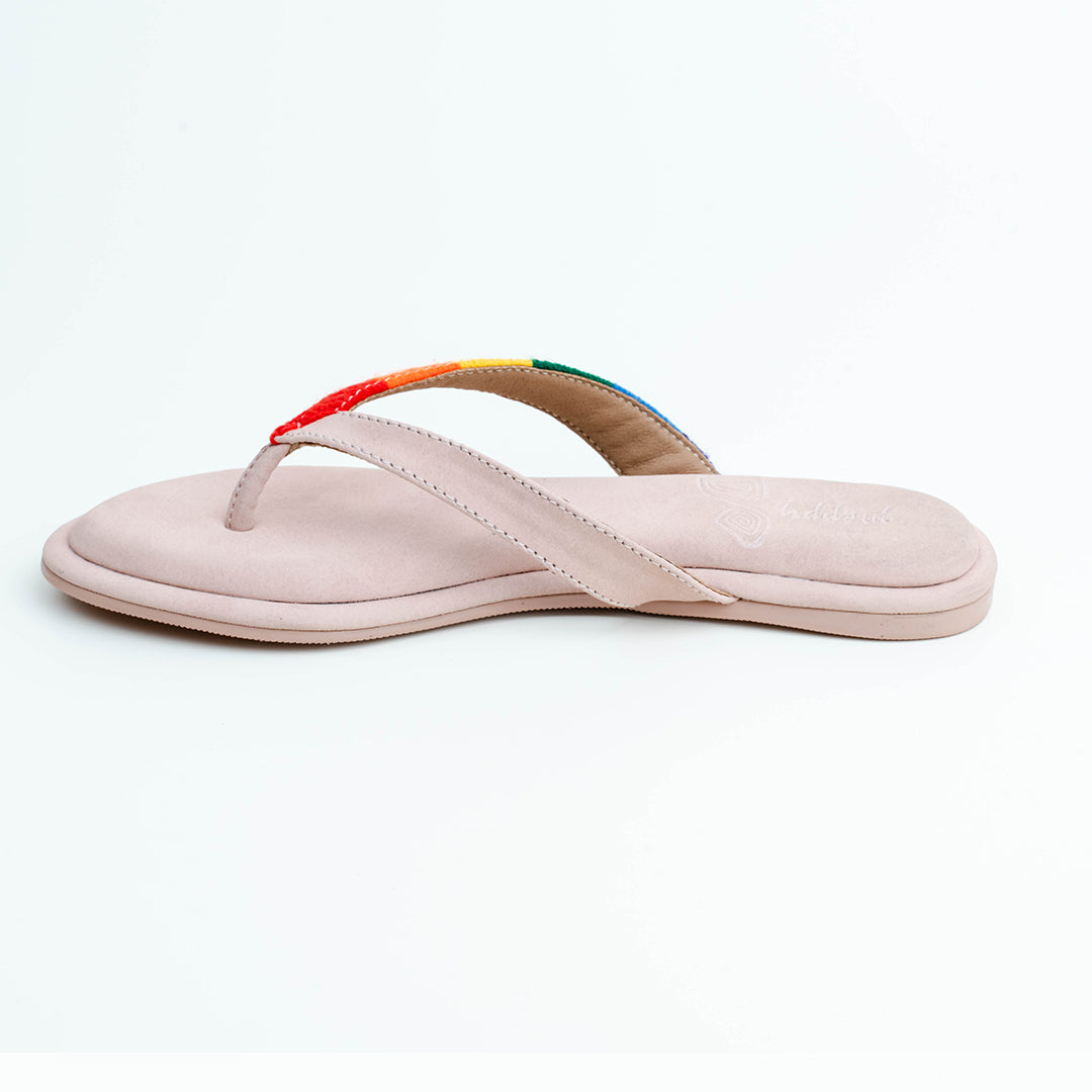 Rainbow V Strap Flats