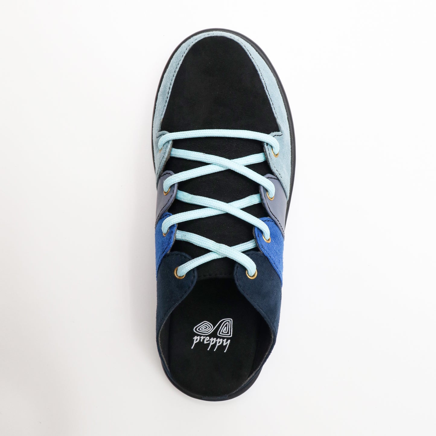 Laceup slipon sneakers