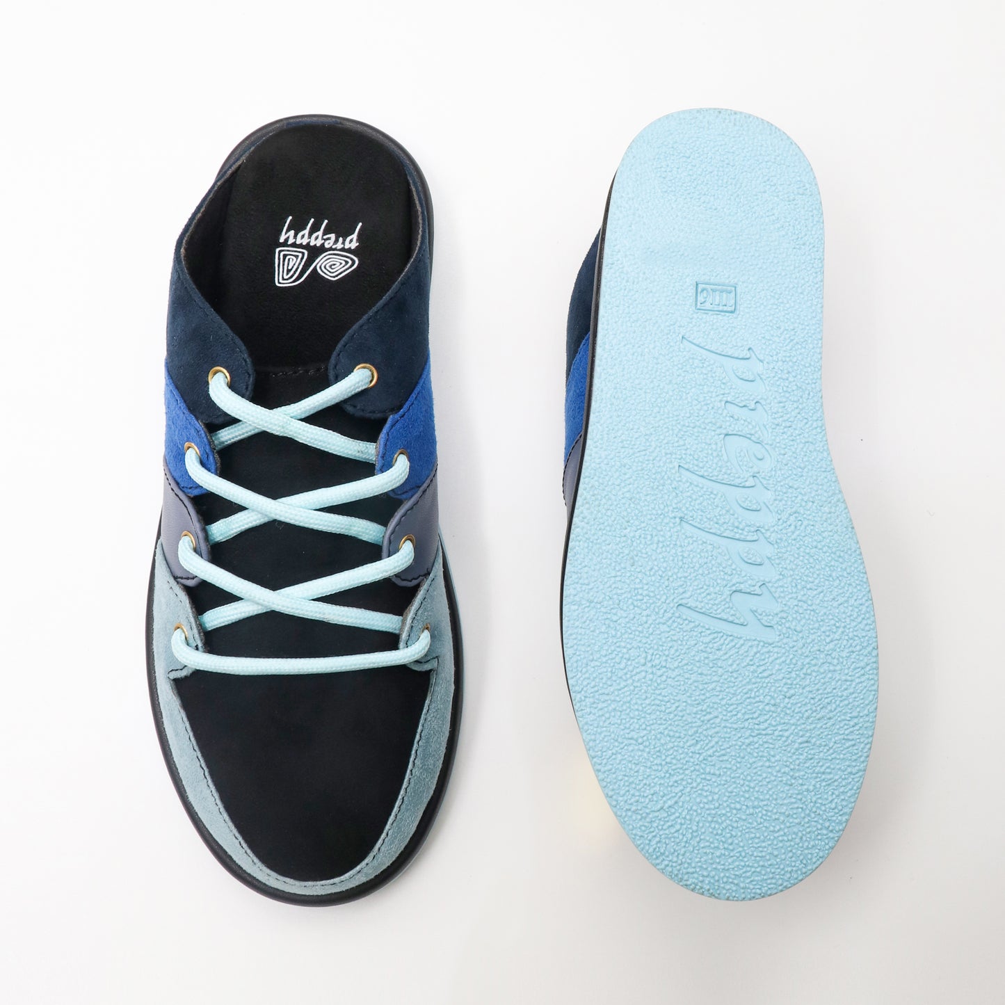 Laceup slipon sneakers