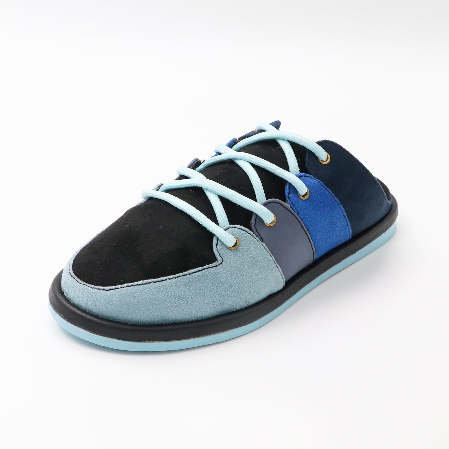 Laceup slipon sneakers