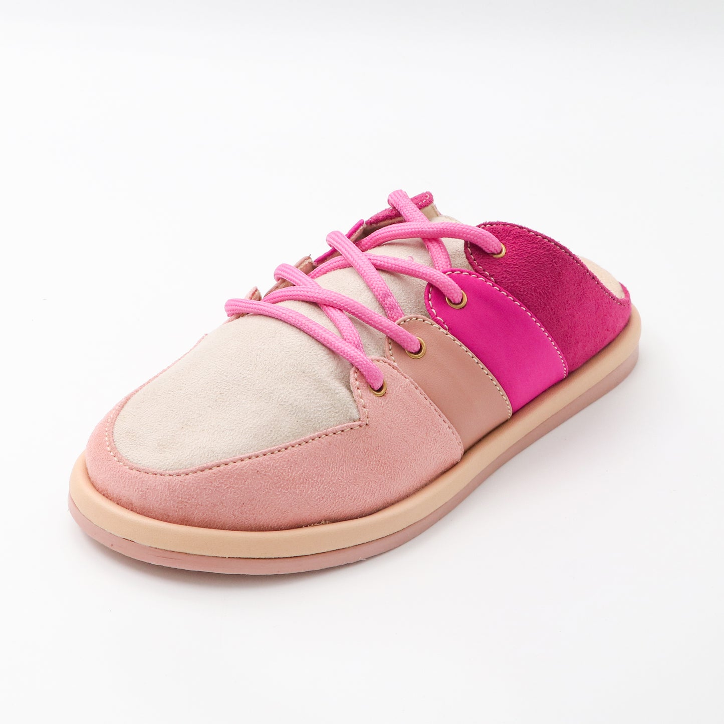 Laceup slipon sneakers