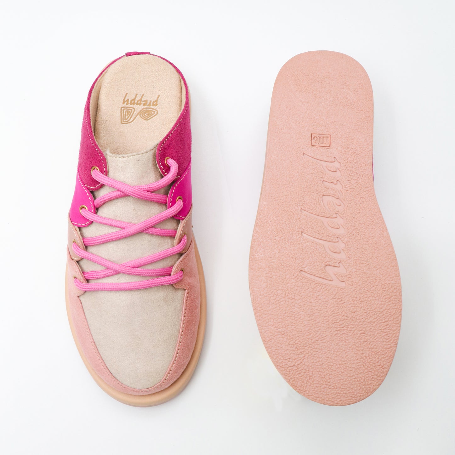 Laceup slipon sneakers