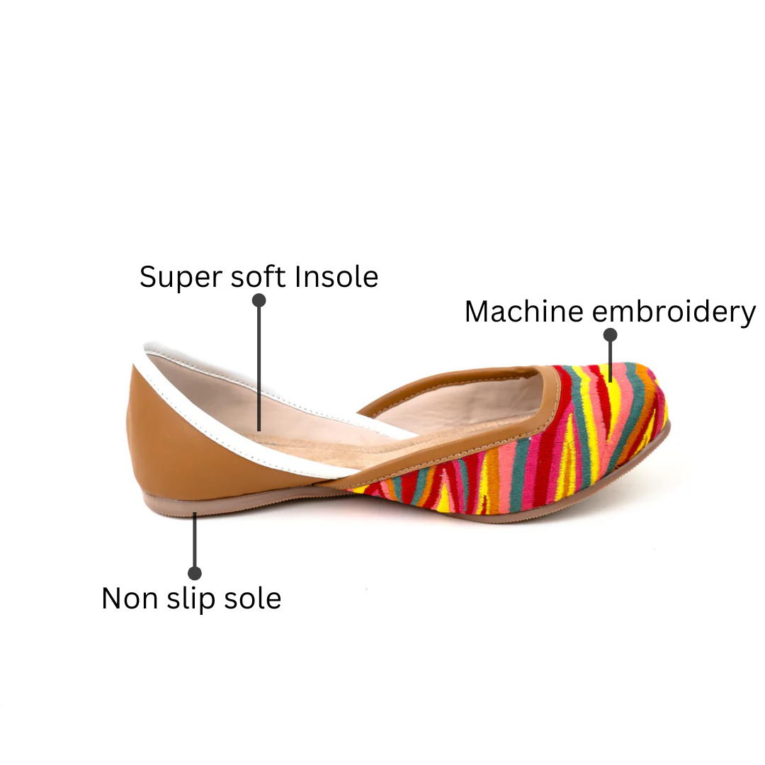 Abstract Multi Colored Mojari