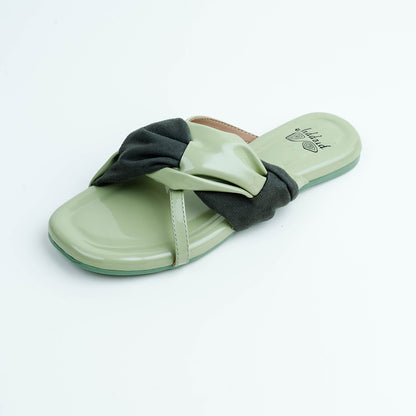 Two Tone Strappy Sliders