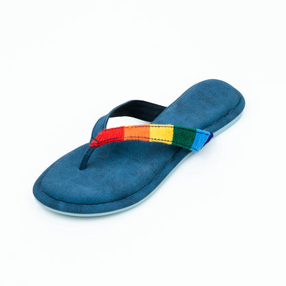 Rainbow V Strap Flats