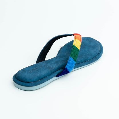 Rainbow V Strap Flats