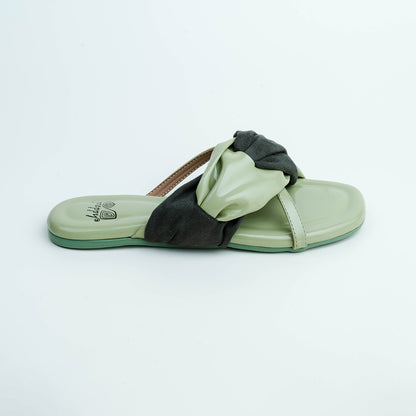 Two Tone Strappy Sliders