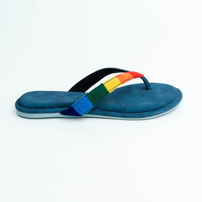 Rainbow V Strap Flats