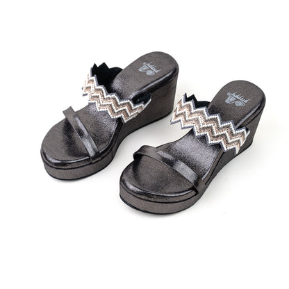 Zig Zag Embroidered