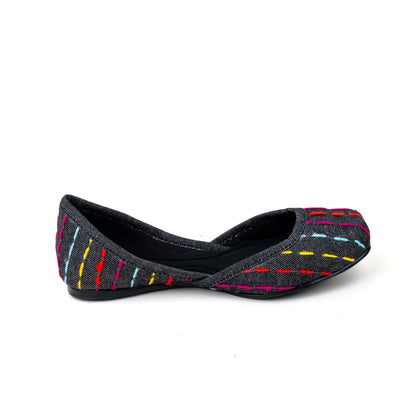 Multi Colored Stitched Mojari