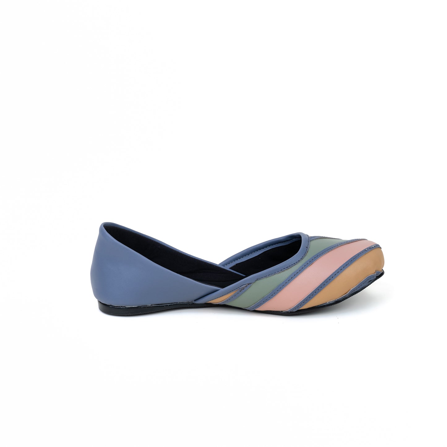 Casual Multi-Colored Straps Mojari