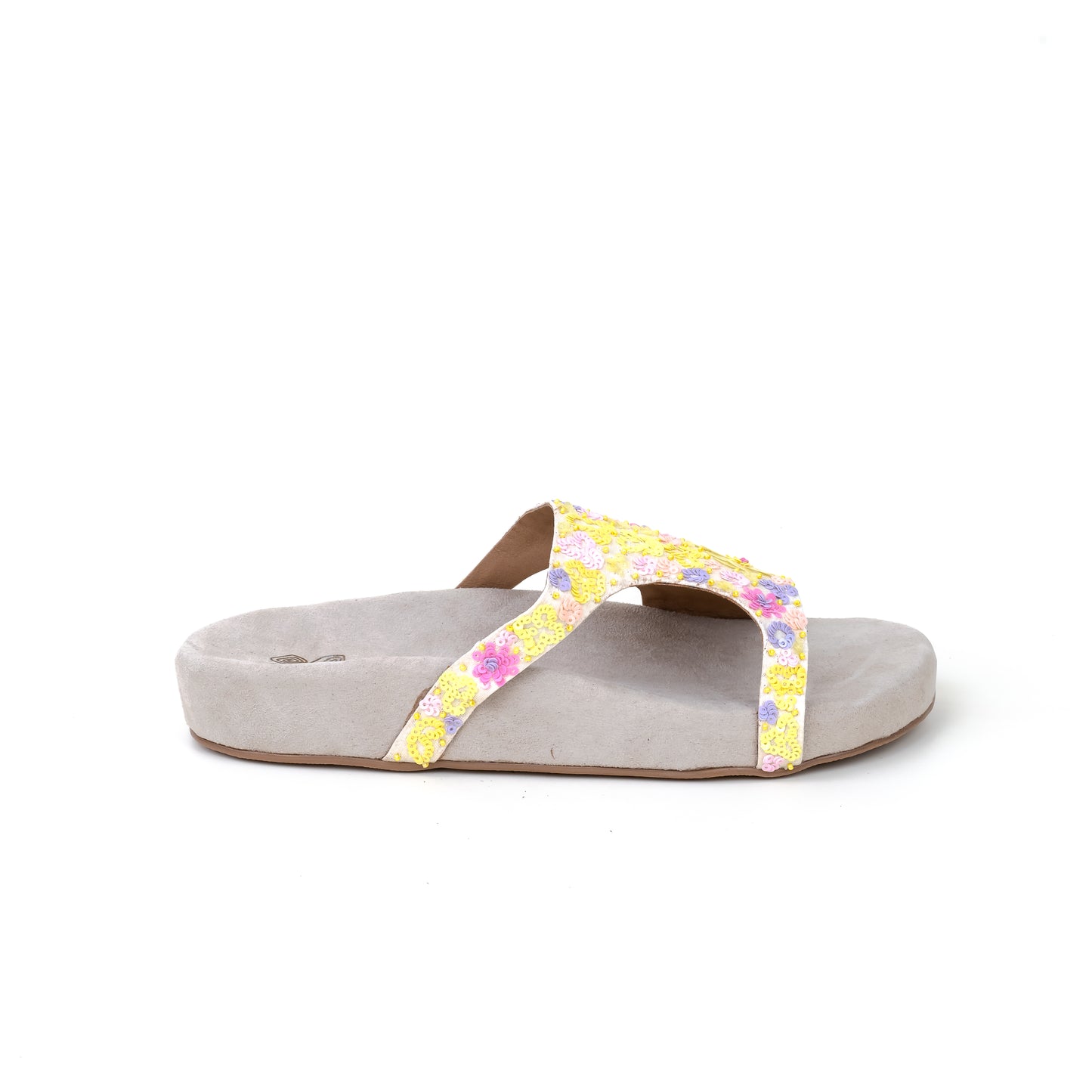 Floral Embroided Sliders